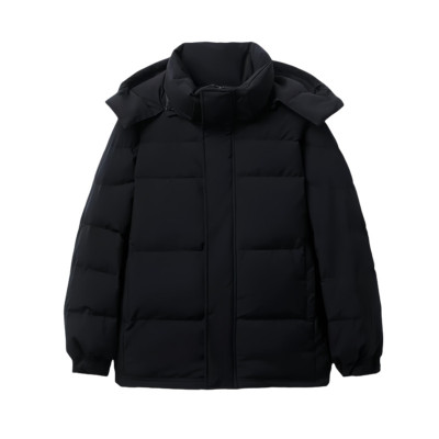 晶煊中戏短款黑色情侣棉衣外套潮