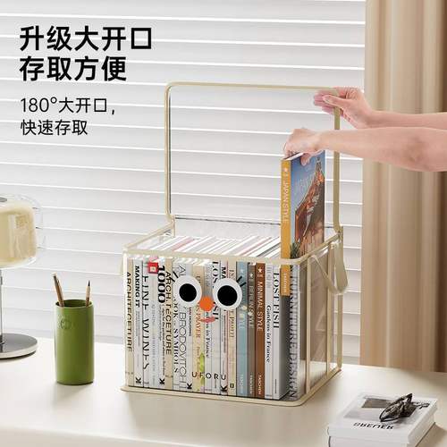 学生书本收纳袋可折叠大容量手提包防水箱收纳书籍便携式透明收纳