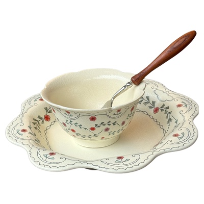 釉下彩陶瓷餐具套装日式碗盘碟子