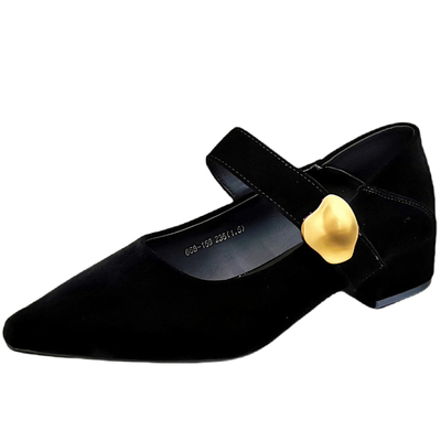 法式复古玛丽珍鞋百搭尖头单鞋女