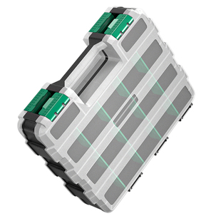 双面多功能收纳盒工具箱零件盒手提五金零件加厚耐用组合式双层箱