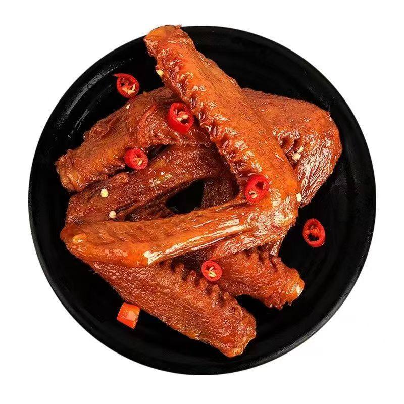 香辣鸭翅开袋即食湖南特产小零食