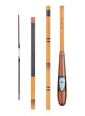 日本代购达瓦兆并继插接竿超细37调鲫鱼竿超轻28调鲤鱼手杆台钓竿