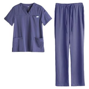 乐倍康手术衣洗手刷手服短袖医生服男女口腔宠物美容院工作服春夏