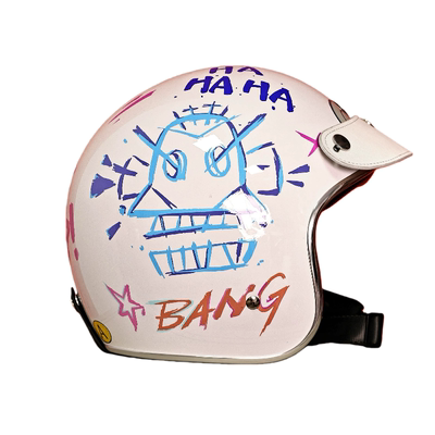 台湾JEF炫彩狂想涂鸦摩托车头盔