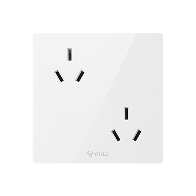 公牛86型六孔插座双三孔