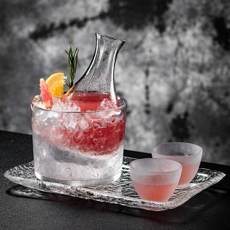 国风鸡尾酒杯创意组合套装女生微醺酒杯高颜值酒吧玻璃杯果酒杯子