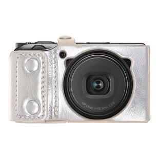 蠢小鱼手工制作适用于理光GR3/GR3X/GR3 HDF/GR3X HDF卡片相机保护套头层羊皮底座全包数码配件便携专用皮套