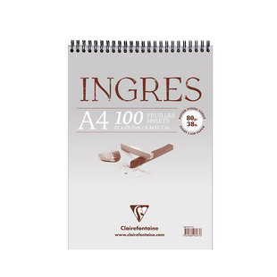 （ART）CF法国克莱方丹 INGRES Study 白色素描粉彩纸本80g 单本