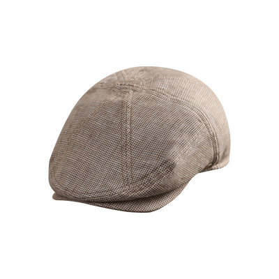 mrduck透气100%亚麻手工鸭舌帽