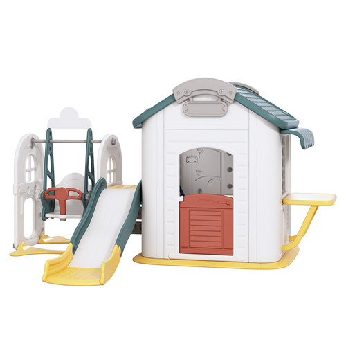 哈比树儿童游戏屋滑滑梯秋千组合家用室内房子宝宝家庭小型玩具房