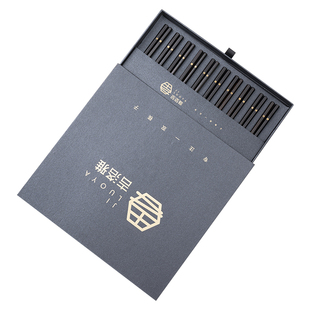 吉洛雅新款家庭用高档黑檀木六角日式尖头一人一个专用漂亮长筷子