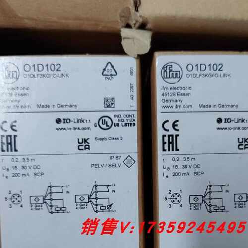 议价IFM O1D102 O1D120 O1D209 O2D224 O3M960 易福门 全新原装if