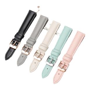 适配armani阿玛尼ar1956满天星表带1840白月光真皮手表带女士14mm