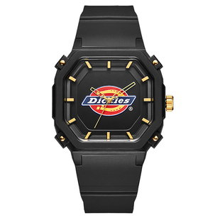 【新年好礼】Dickies经典方块手表男新款学生情侣石英表女生
