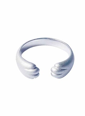 925银情侣戒指纯银对戒