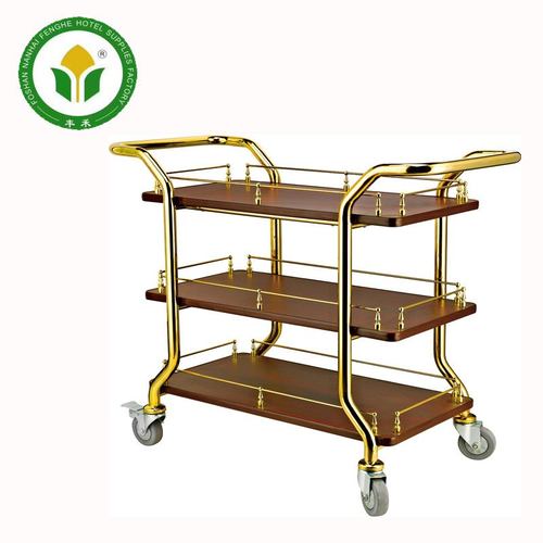 酒店客房送餐车不锈钢三层手推服务车商用茶水车