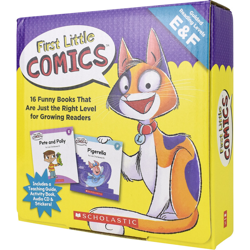 First Little Comics - Guided Reading levels E&F 学乐 趣味漫画分级读物E&F 套盒 幼儿分级阅读 美国流行教学法 赠原版音频