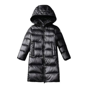 新款男童女童儿童羽绒服长款加长加厚修身2025冬季中大童外套百搭