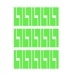 线缆标签特大号p型纸 a4电线标签不干胶通信机房标记打印彩色防水超大光纤专用数据线分类线标网线路签贴刀型