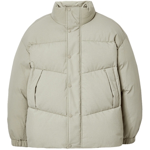 【云朵泡芙】杰克琼斯短款羽绒服面包服皱感肌理加厚立领外套男装