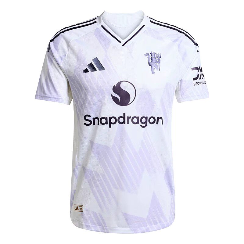 Adidas 25/26曼联客场球员版男子成人球衣短袖足球服JI7424