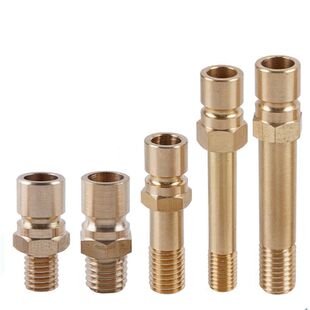 N9铜模具水嘴模温机加长大号模具铜水咀冷却运水管连接杆M10 M12