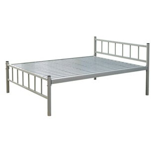 单人床1.2米加高脚铁艺床 员工宿舍床双人床出租房铁架床高离地床