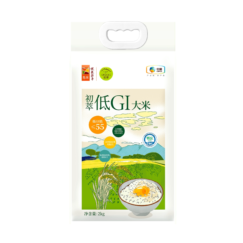 中粮初萃低GI大米低升糖饱腹血控糖推荐友好餐饭粥平稳中秋礼盒