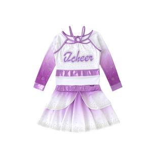儿童专业啦啦队比赛演出服啦啦操表演服中学生体操健美操竞技服女
