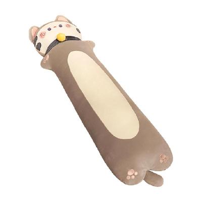 鸿汉长条夹腿睡觉抱枕猫咪玩偶