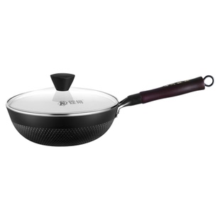 陆川小铁锅家用无涂层不粘平底铸铁炒菜锅电磁炉一人食迷你小炒锅