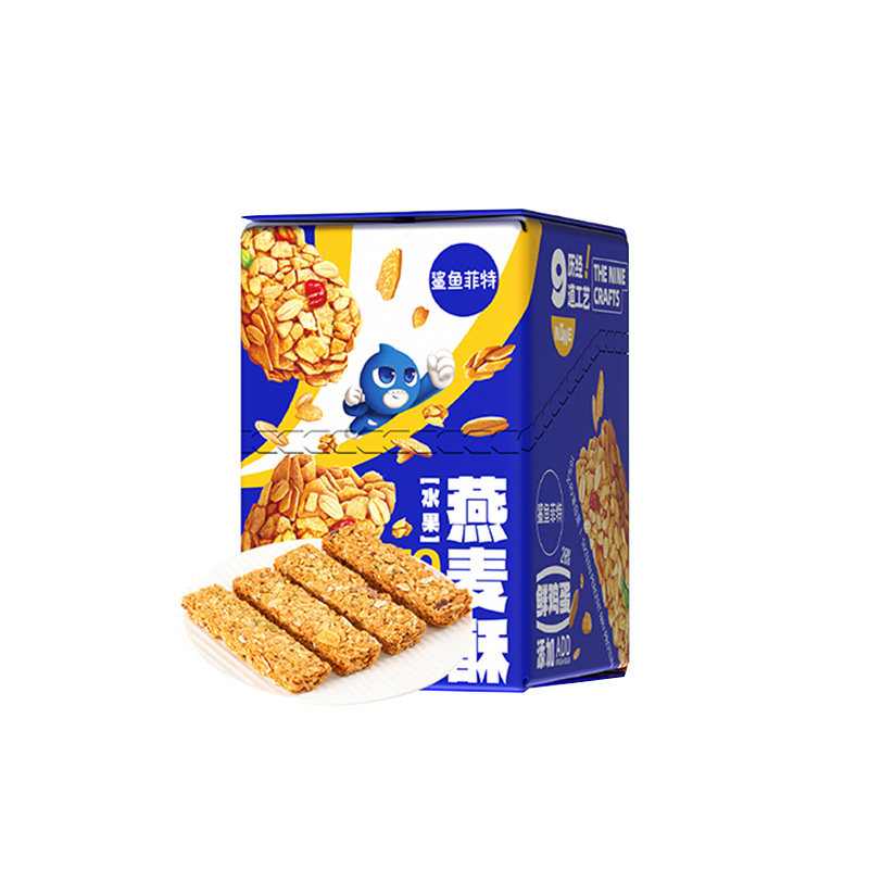 鲨鱼菲特燕麦酥谷物棒营养饱腹