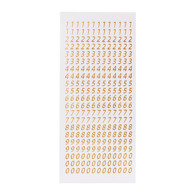 ins风烫银烫金数字字母贴纸