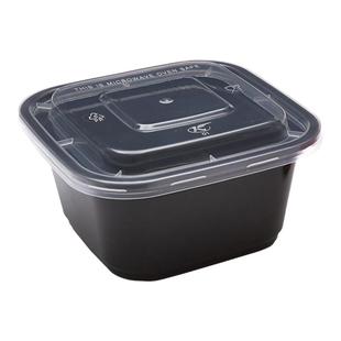 高档美式正方形500ML一次性餐盒打包盒快餐便当汤碗加厚外卖饭盒