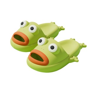 青蛙拖鞋女夏季可爱卡通搞怪个性创意室内家居踩屎感凉拖鞋外穿男