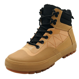 奇悍正品高帮解放鞋男冬加绒加厚保暖棉鞋工地耐磨劳保鞋登山鞋靴