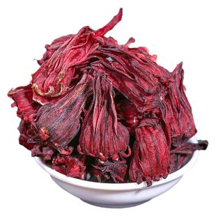 同仁堂玫瑰茄干洛神花茶云南200克酸梅汤原料夏季养生茶水花青素