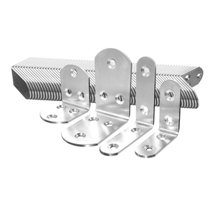 不锈钢角码90度直角固定器角铁固定件家具连接带孔7字L型桌椅支架