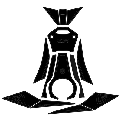 适用雅马哈橡胶油箱贴配件贴膜