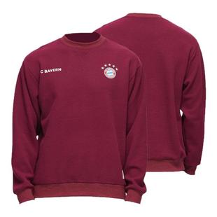 【官方正版】拜仁足球俱乐部|户外长袖酒红华夫格卫衣运动健身