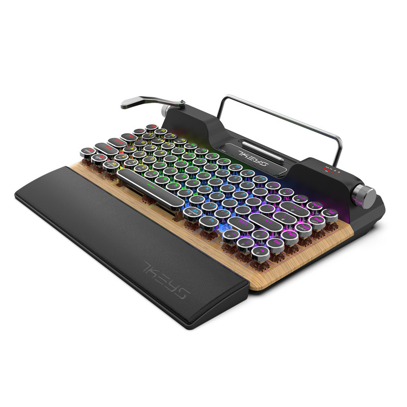 七品7KEYS复古打字机机械键盘