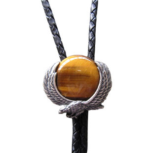 韩版马蹄字母花式项链男士原创设计镀24K纯金纯银吊坠美国牛仔风