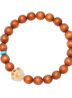 普陀山天然檀香木猫爪菩提手串