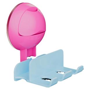 诺室牙刷置物架壁挂式免打孔三头吸盘挂钩卫生间电动牙刷收纳架子