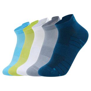 【五双装】准者儿童多彩运动袜男童跑步训练防滑透气短筒休闲袜子