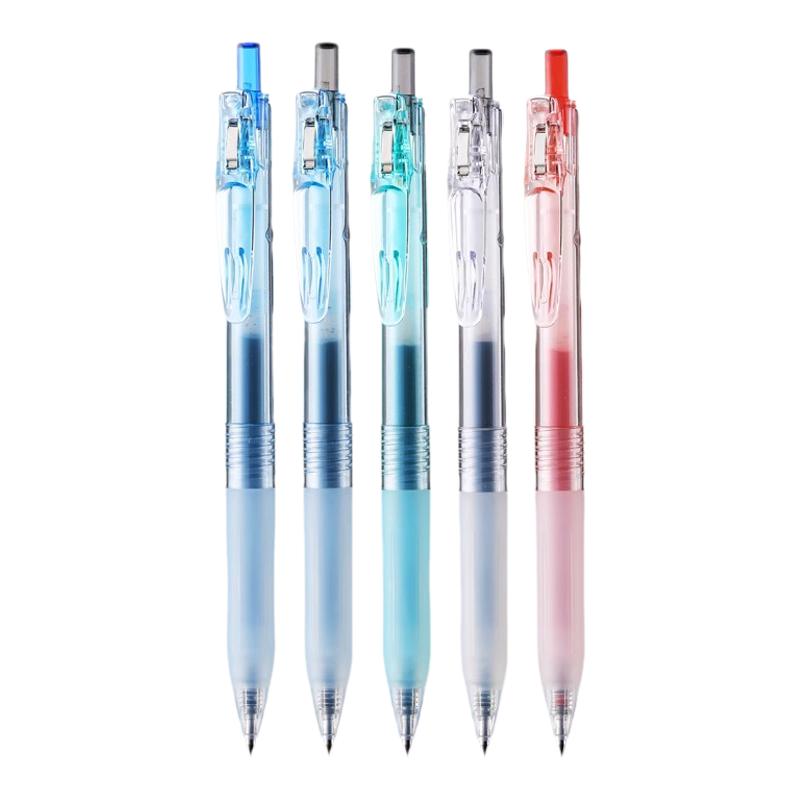 日本ZEBRA斑馬中性筆BIO寶蔗筆JJ15透明高顏值BIOTUBE甘蔗可降解環(huán)保筆子彈頭大容量按動水筆0.5mm官方旗艦店