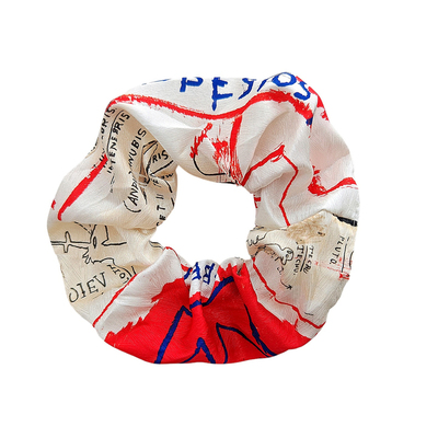 巴斯奎特油画文艺大肠发圈发带