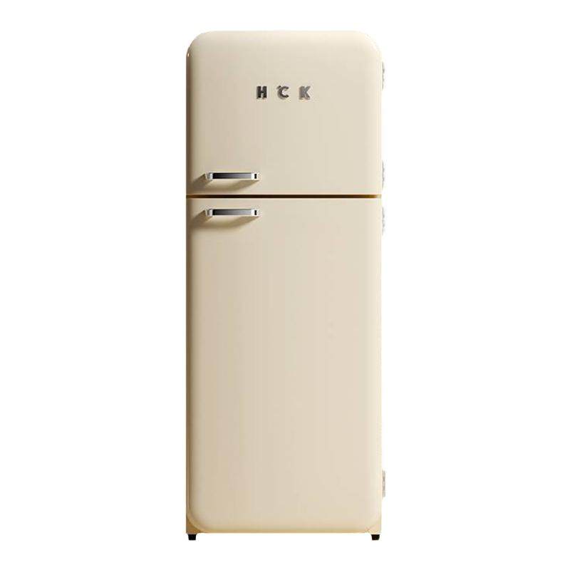HCK哈士奇 BC-192RS-S官翻机双门家用冰箱复古简约大容量无霜冰箱