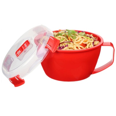 进口ins风食品级带盖泡面碗饭碗